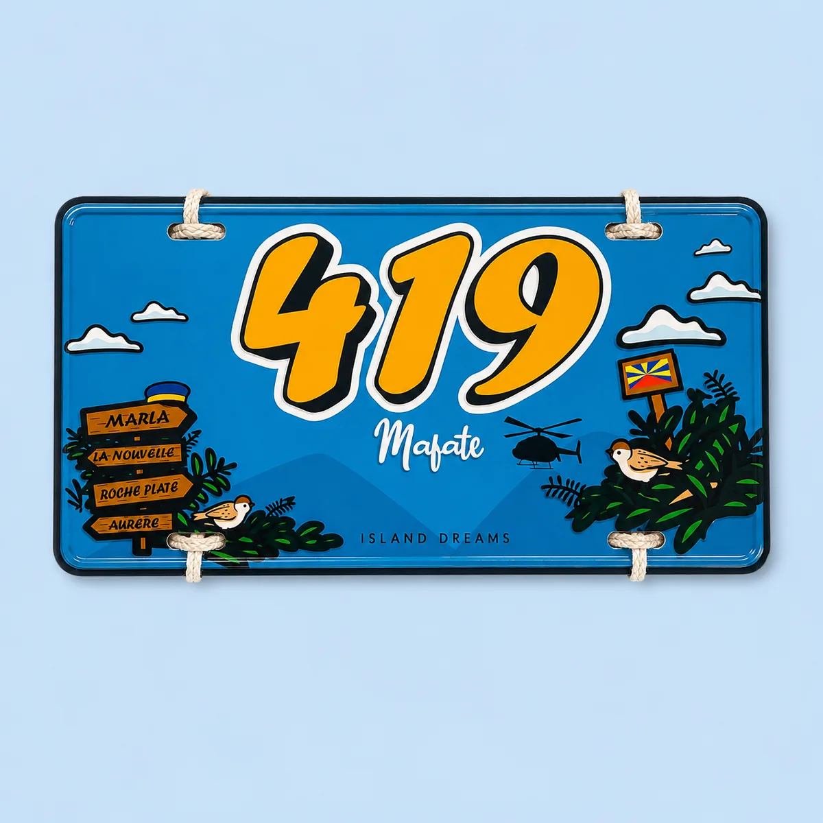 Plaque decorative Mafate 97419 Island Dreams