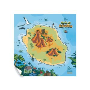 CARTE POSTER DE LA RÉUNION