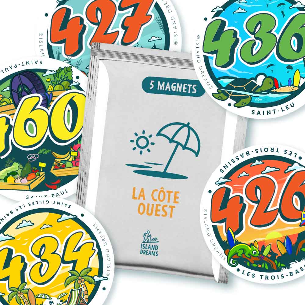 PACK 5 MAGNETS "LA CÔTE OUEST"