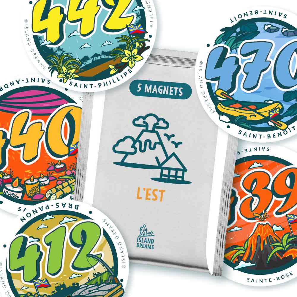 PACK 5 MAGNETS "L'EST"