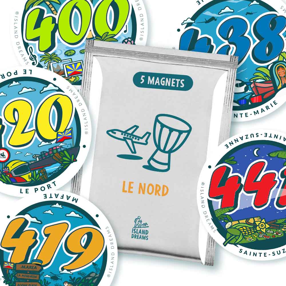 PACK 5 MAGNETS "LE NORD"