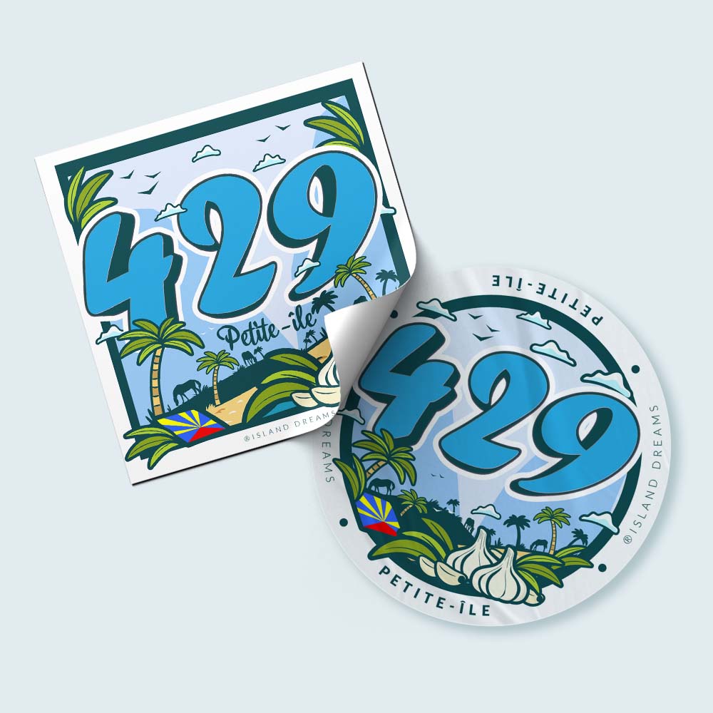 PACK DE 10 STICKERS PETITE-ILE (97429)