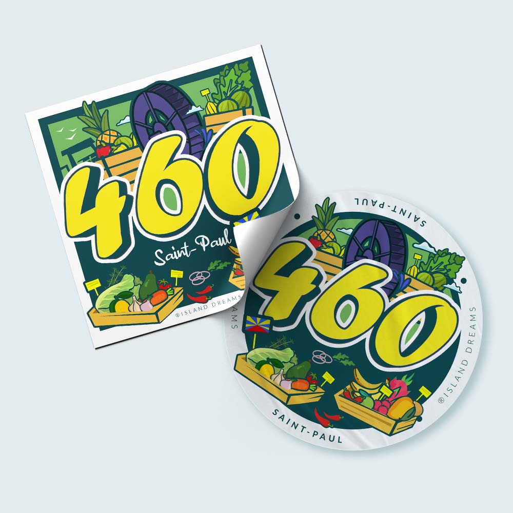 PACK DE 10 STICKERS SAINT-PAUL (97460)