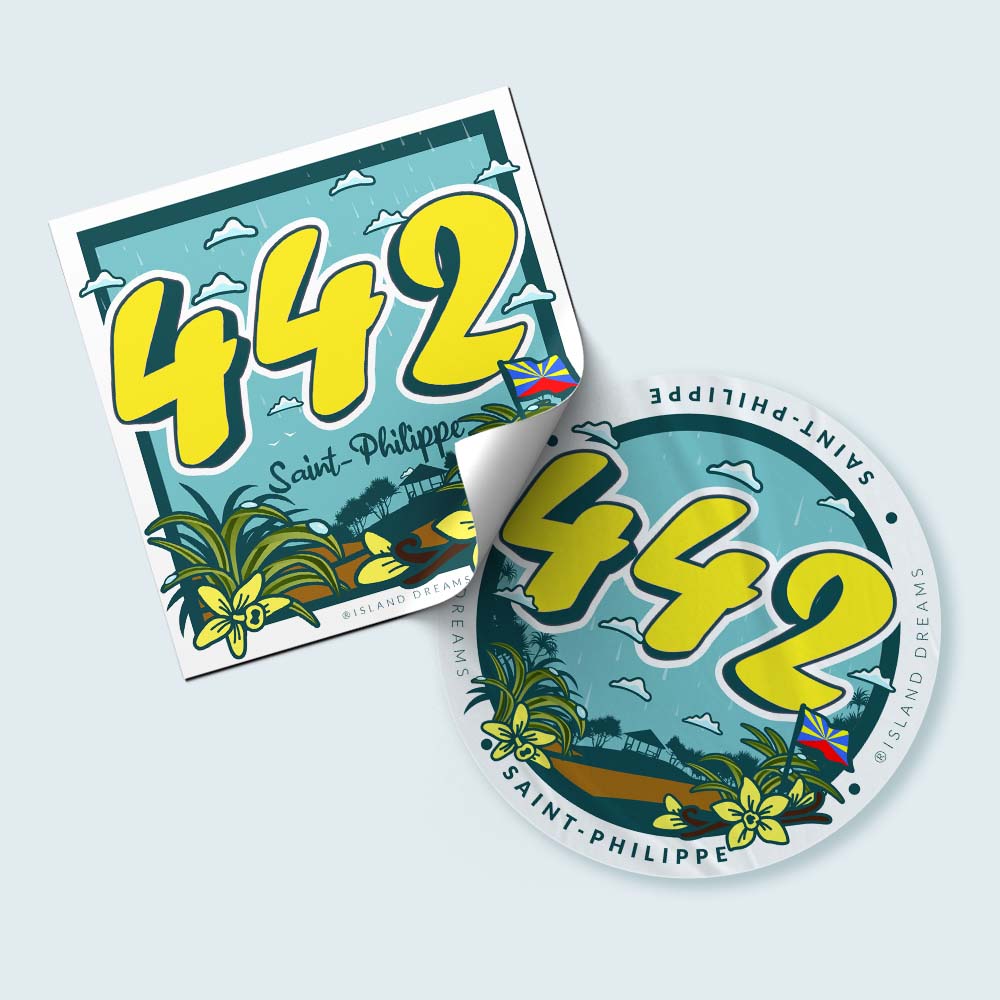 PACK DE 10 STICKERS SAINT-PHILIPPE (97442)